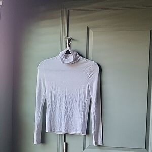 White Turtleneck Top